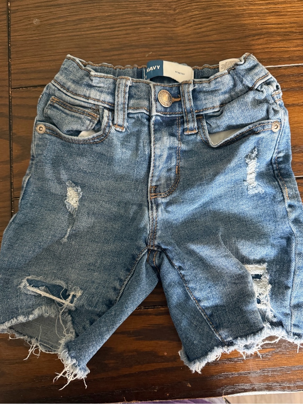 Old Navy Distressed Light Blue Denim Kids Shorts